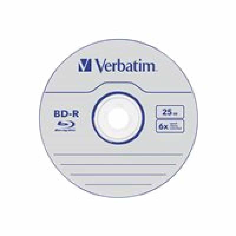 VERBATIM BD-R Verbatim Datalife SL 6x 25GB 5PK Jewel Case No ID retail
