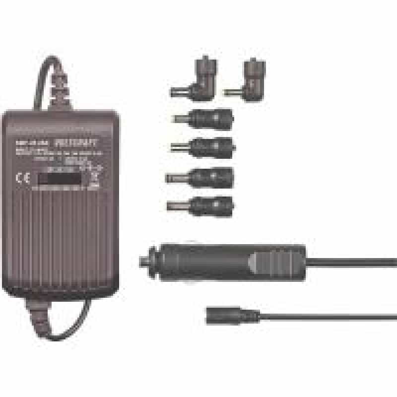 VOLTCRAFT Notebook-Netzteil SMP-45 USB 45 W 9.5 V/DC, 12 V/DC, 15 V/DC, 16 V/DC, 18 V/DC, 19 V/DC, 2
