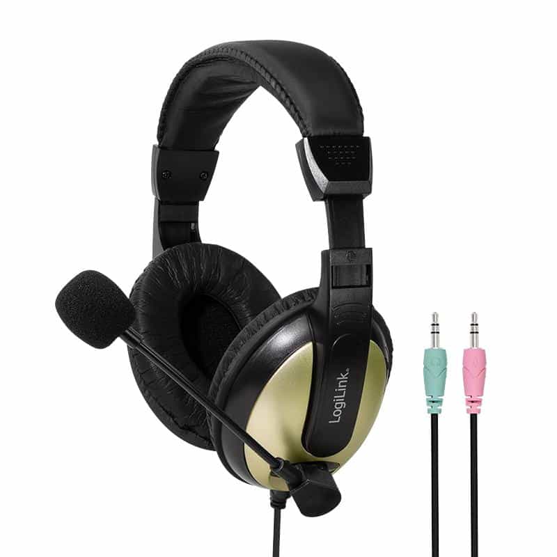 LOGILINK Headset LogiLink stereo mit Mikro  hoher Tragekomfort