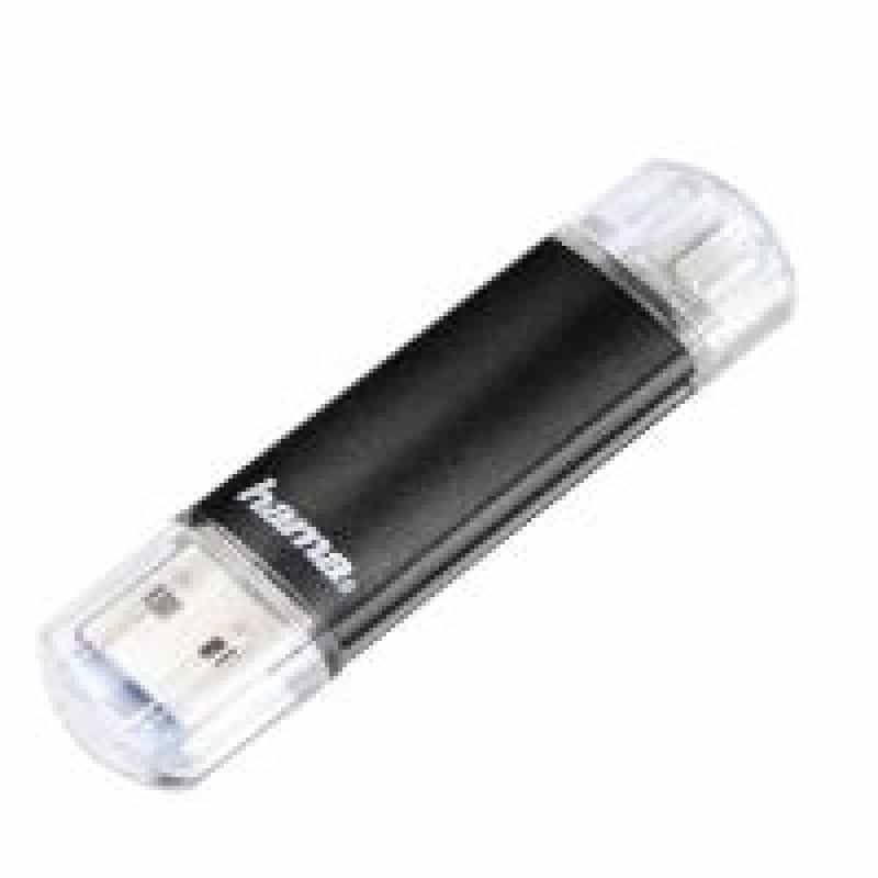 FlashPen "Laeta Twin", USB 3.0, 16 GB, 40MB/s, Schwarz