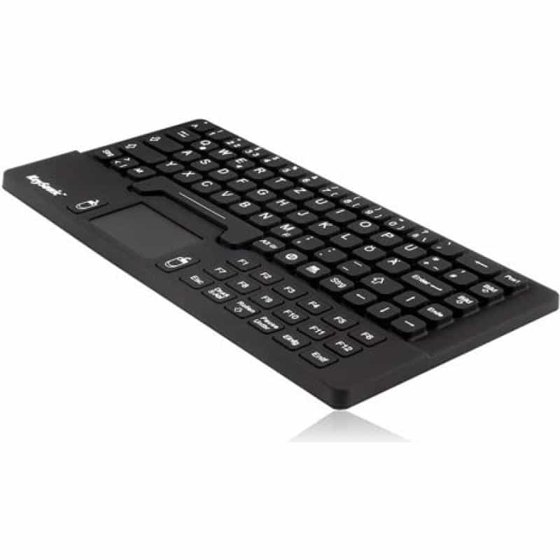 KEYSONIC KSK-5031IN (DE) Industrietastatur, Silikonummantelung, USB, Wasserdicht IP68