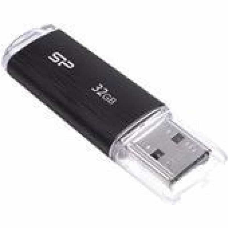 SILICON POWER Ultima U02 Plastic Schwarz 32GB