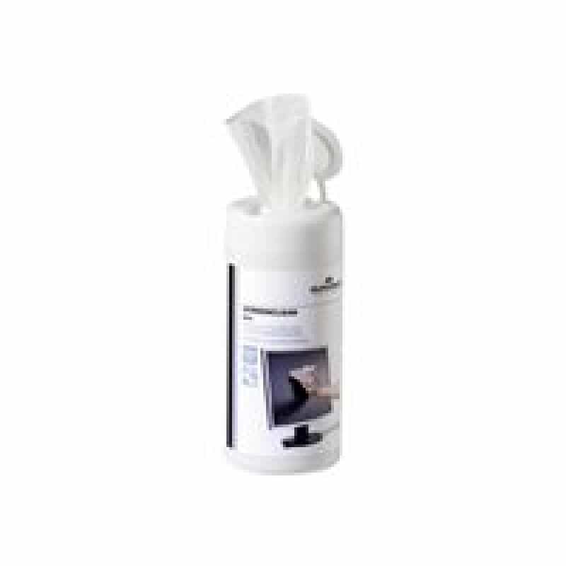 DURABLE Screenclean Box - Reinigungstücher (Wipes) (Packung mit 100) (5736-02)