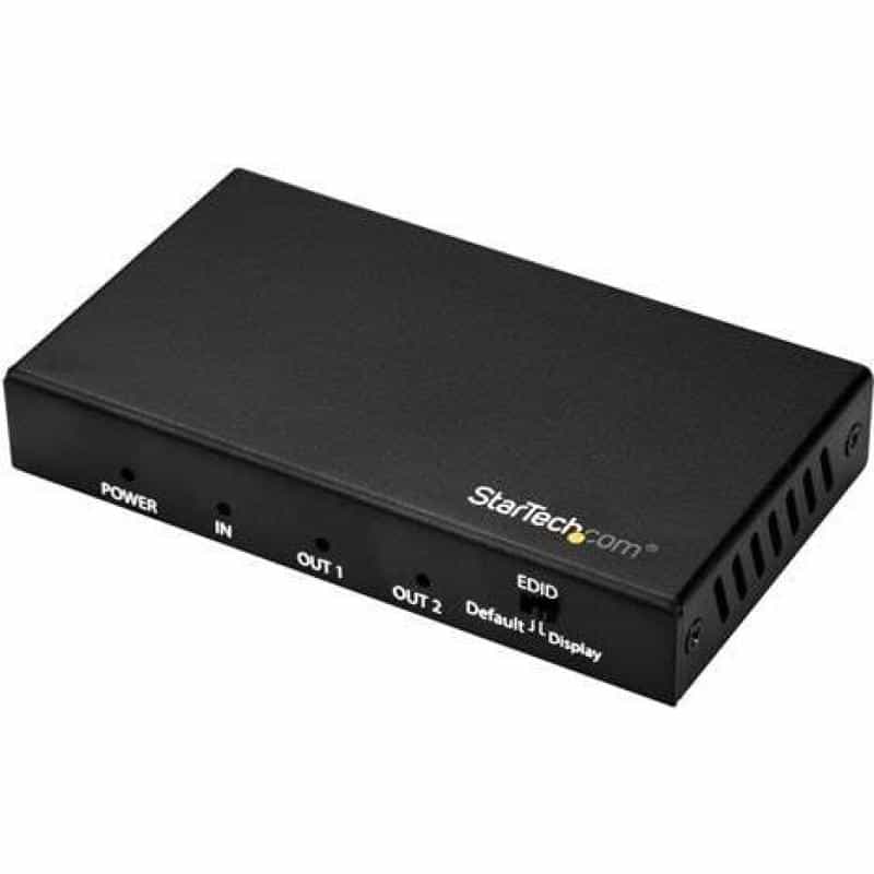 STARTECH.COM HDMI Splitter - 2-Port - 4K 60Hz - HDMI Splitter 1 In 2 Out - 2 Way HDMI Splitter - HDM