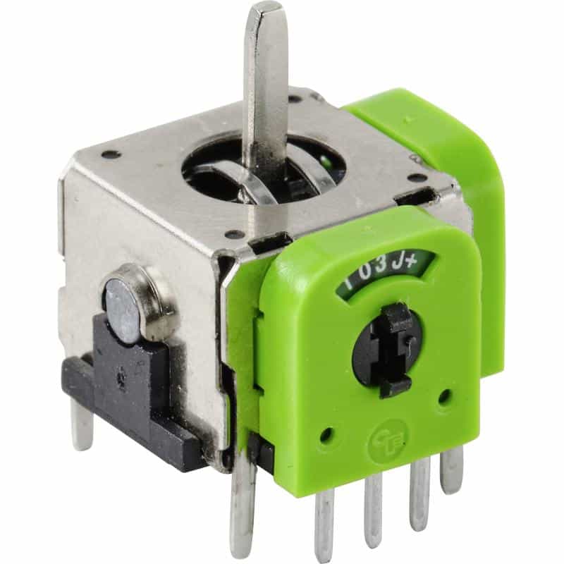 TRU COMPONENTS Joystick 12 V/DC Metallhebel gerade Lötpins TRU COMPONENTS 98002C6 1 St.