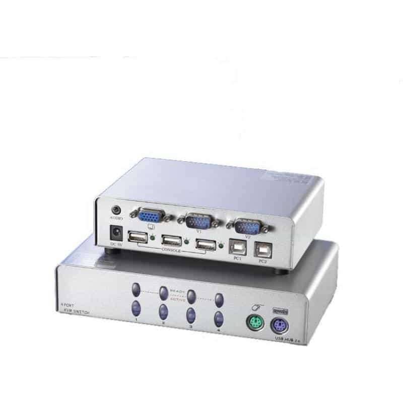 VALUE Secomp VALUE - KVM-/Audio-/USB-Switch - 2 x KVM/Audio/USB - 1 lokaler Benutzer - Desktop