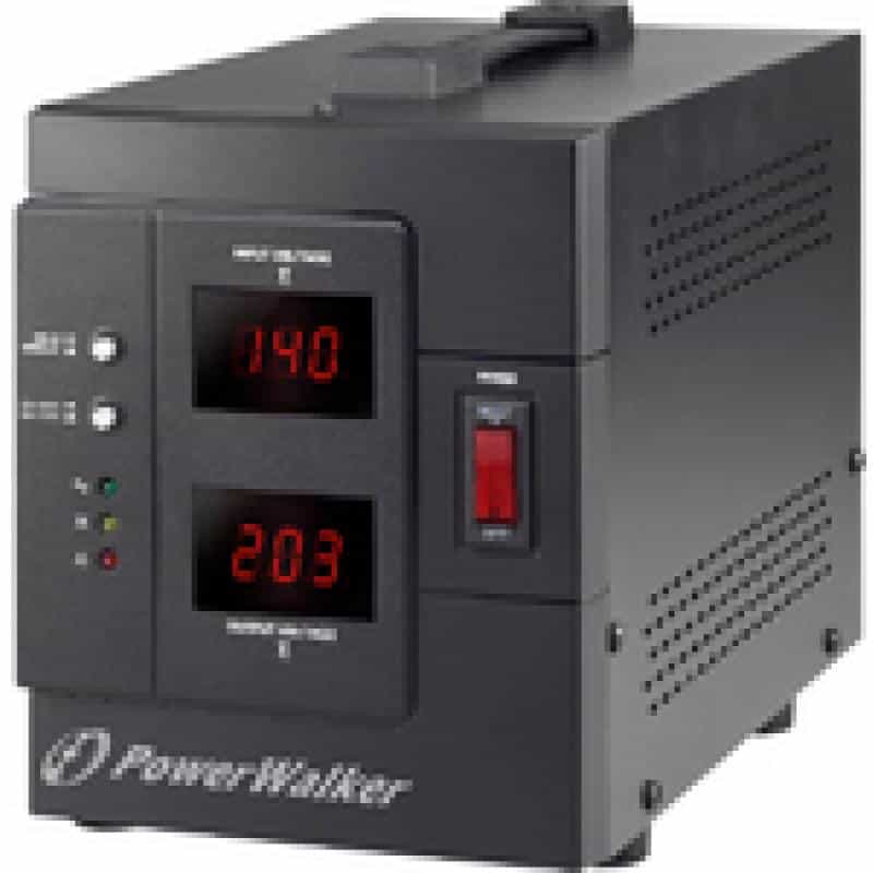BLUEWALKER PowerWalker AVR 2000 SIV FR Spannungsregler 110 - 280 V 2 AC-Ausgänge Schwarz