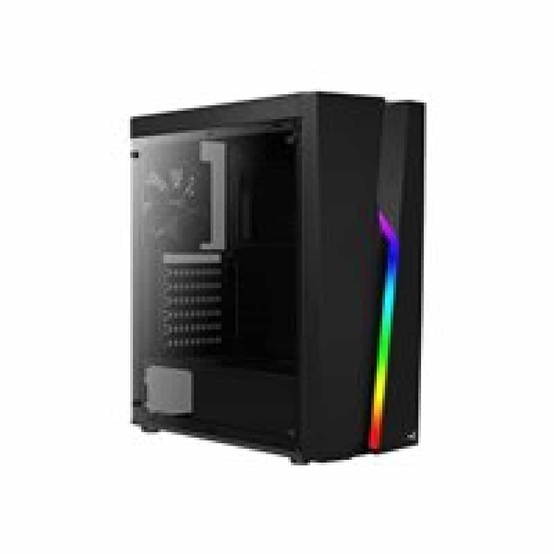AEROCOOL Midi Bolt Black RGB MicroATX/ATX/Mini-ITX o.N.