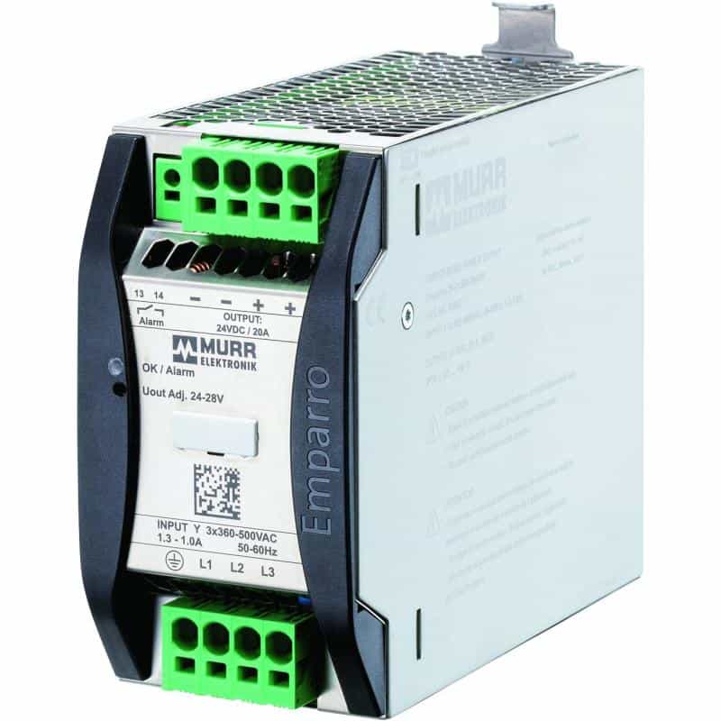MURR elektronik Emparro Schalt- 85692 netzteil 3ph IN:360-500VAC OUT:24-28V/2