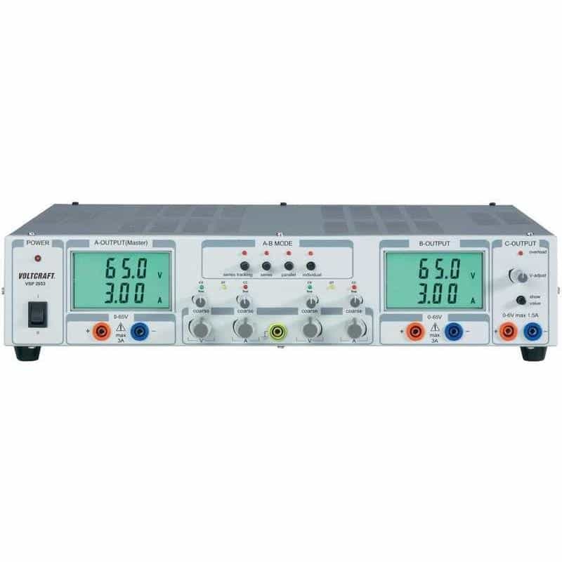 CONRAD Voltcraft Labornetzgerät, einstellbar VSP 2653 0.1 - 65 V/DC 0 - 3 A 399 W 3 x (VSP 2653)