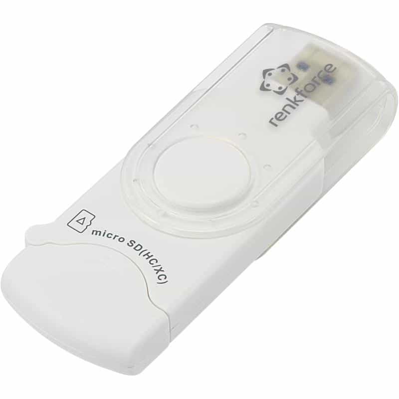 RENKFORCE RF-3285273 Externer Speicherkartenleser USB 3.0 Weiß (RF-4222510)