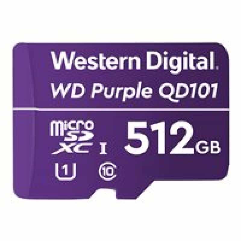 WESTERN DIGITAL WD PURPLE QD101 MICROSD 512GB