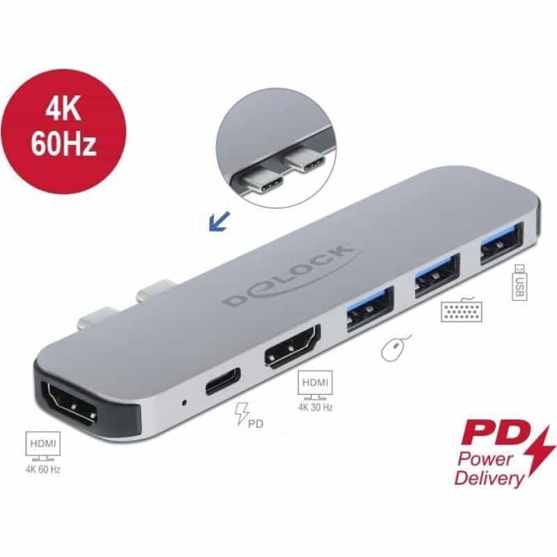 DELOCK Dockingstation für MacBook Dual HDMI 4K / PD / Hub (87753) DELOCK Dockingstation für MacBook Dual HDMI 4K / PD / Hub (87753)