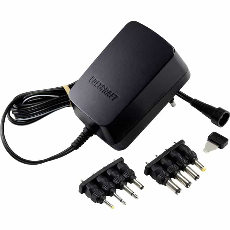 CONRAD VOLTCRAFT USPS-2250N Steckernetzteil, einstellbar 3 V/DC, 4.5 V/DC, 5 V/DC, 6 V/DC,