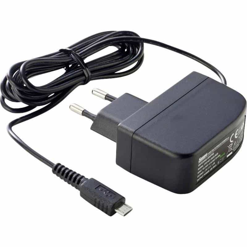 DEHNER ELEKTRONIK SYS 1638-0605-W2E micro USB Steckernetzteil, Festspannung 5 V/DC 1.2 A 6 W St
