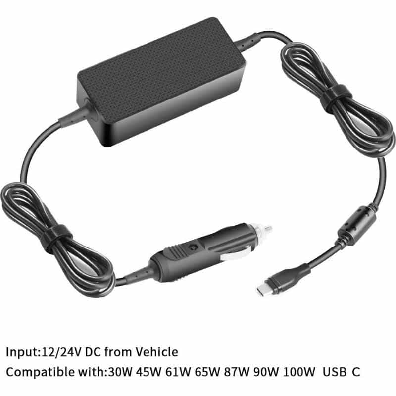 COREPARTS MBXUSBC-DC0004 Netzteil und Spannungsumwandler Schwarz (TYPE C CAR ADAPTER)