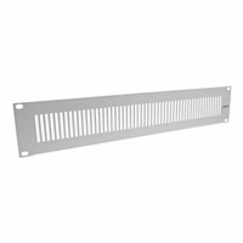 INLINE 19" Blindplatte perforiert, 2HE, RAL 7035 grau