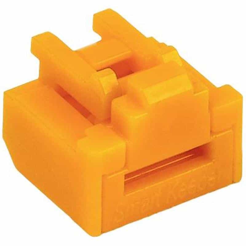 SMARTKEEPER Basic ″RJ45 Port″ Blocker 10 Stk.+Key orange