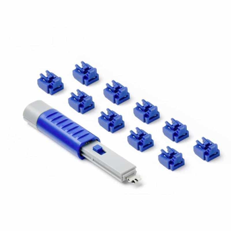 SMARTKEEPER Basic ″RJ45 Port″ Blocker 10 Stk.+Key dunkelblau