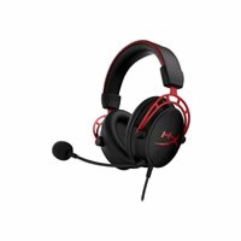 KINGSTON HyperX Cloud Alpha Red Gaming Over Ear Headset kabelgebunden Stereo Schwarz/Rot Lautstärker