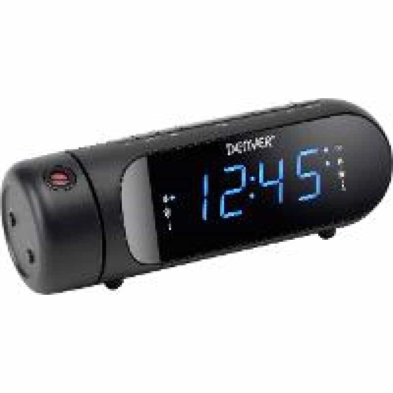 DENVER CPR-700 Radiowecker UKW USB Weckfunktion, Akku-Ladefunktion Schwarz