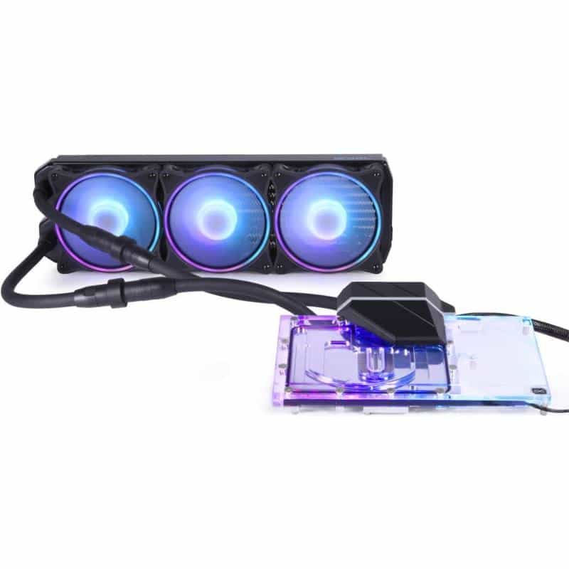ALPHACOOL Eiswolf 2 AIO - 360mm RTX 3090 TI Founders Edition (schwarz/transparent, inkl. Backplate)