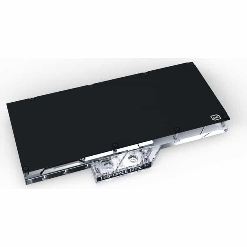 ALPHACOOL Eisblock Aurora Acryl GPX-N RTX 3090 TI FTW3 Ultra mit Backplate (transparent/silber)