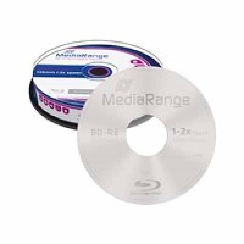MediaRange BD-RE rewritable 2x Cake10 Mindestabn. VPE=5 Stck.=149,50
