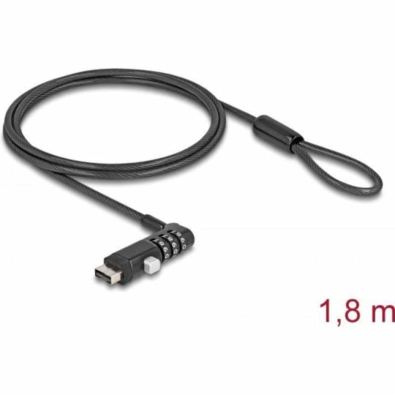 NAVILOCK Sicherungskabel, USB Typ-A Buchse mit Zahlenschloss