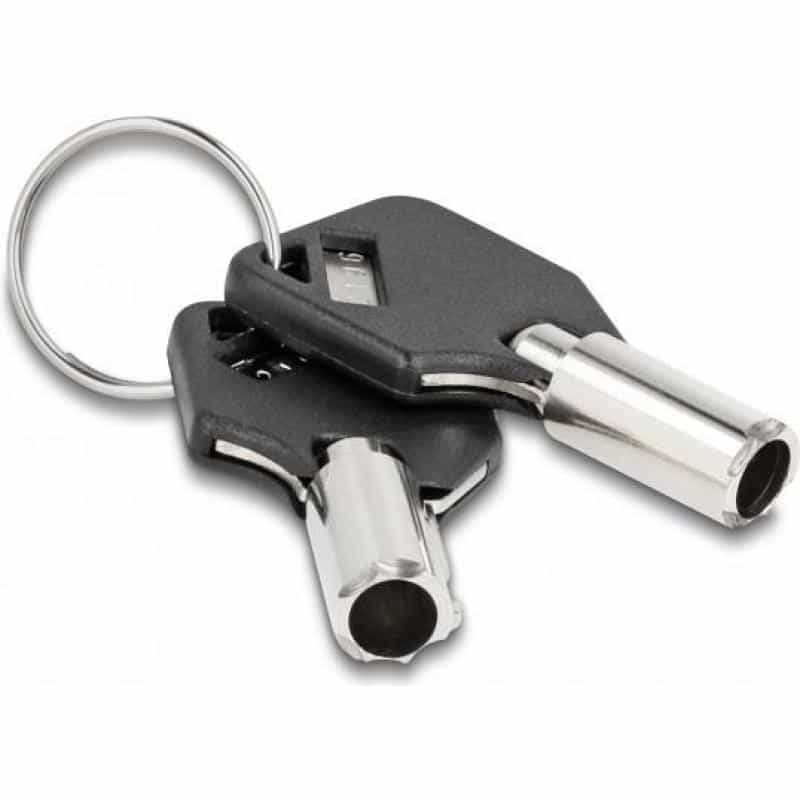 NAVILOCK Sicherungsspiralkabel,USB Typ-A Buchse, Schlüssel