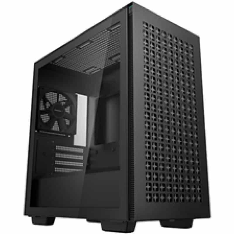 DEEPCOOL CH370 ARGB Micro-ATX Gehäuse - schwarz