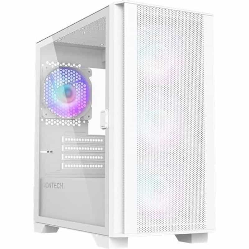 MONTECH AIR 100 ARGB, Micro-ATX, Tempered Glass - weiß