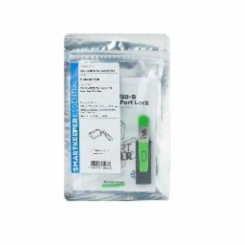 SMARTKEEPER Mini ″Micro USB-B Port″ Blocker grün 4 Stk.+Key