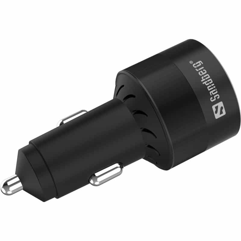 SANDBERG Active - Auto-Netzteil - 130 Watt - 3 Ausgabeanschlussstellen (USB, 24 pin USB-C)