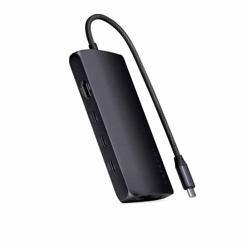 SATECHI USB-C Multiport Adapter 8K with Ethernet V3 midnight