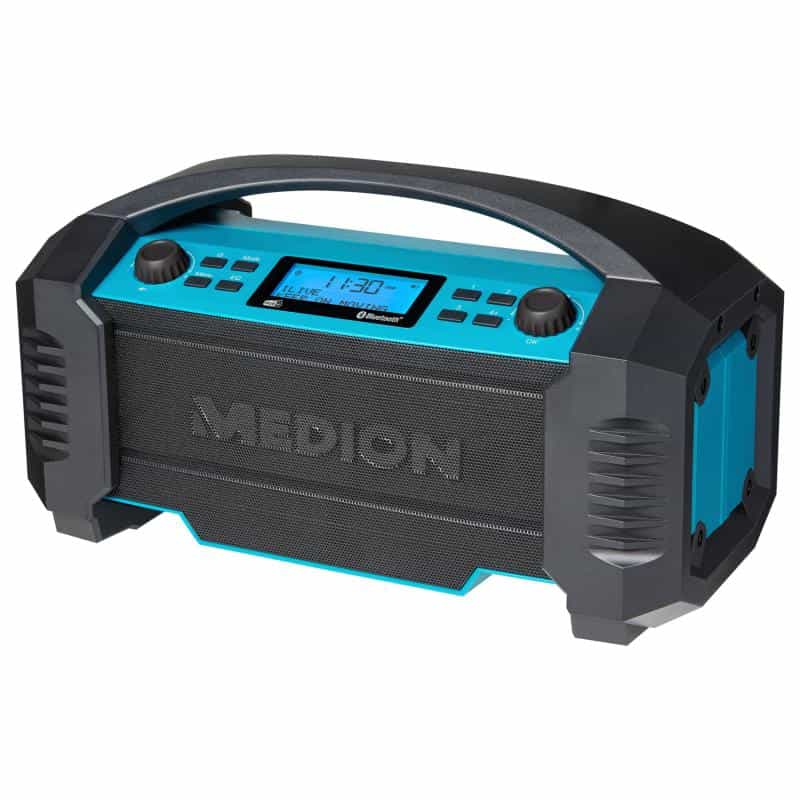 MEDION MD 43320 DAB+ Baustellen-Radio blau / schwarz
