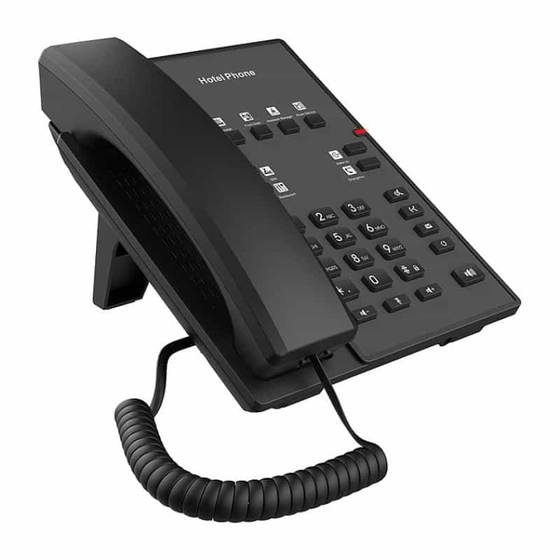 FANVIL H1-2 Wire Schwarz-Hotel IP Phone schwarz