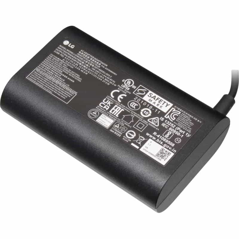 LG EAY65895901 USB-C Netzteil 65,0 Watt abgerundete Bauform