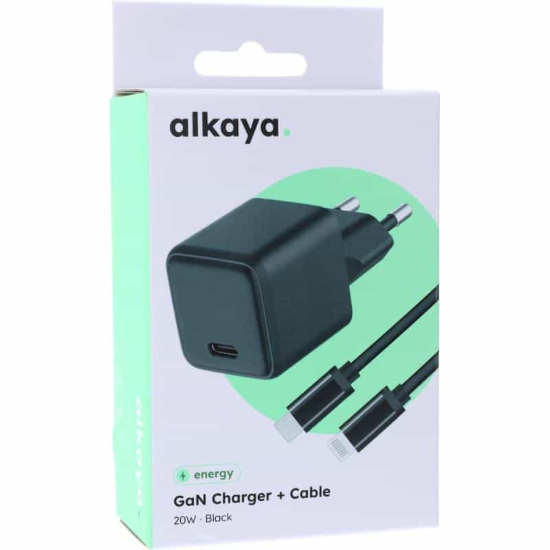 ALKAYA NEXUS Speed Flex Charger Set GaN Technologie 20W schwarz (C2-70002)