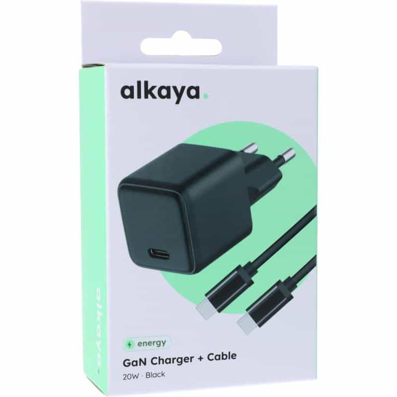 ALKAYA NEXUS Speed Flex Charger Set GaN Technologie 20W schwarz (C2-70001)