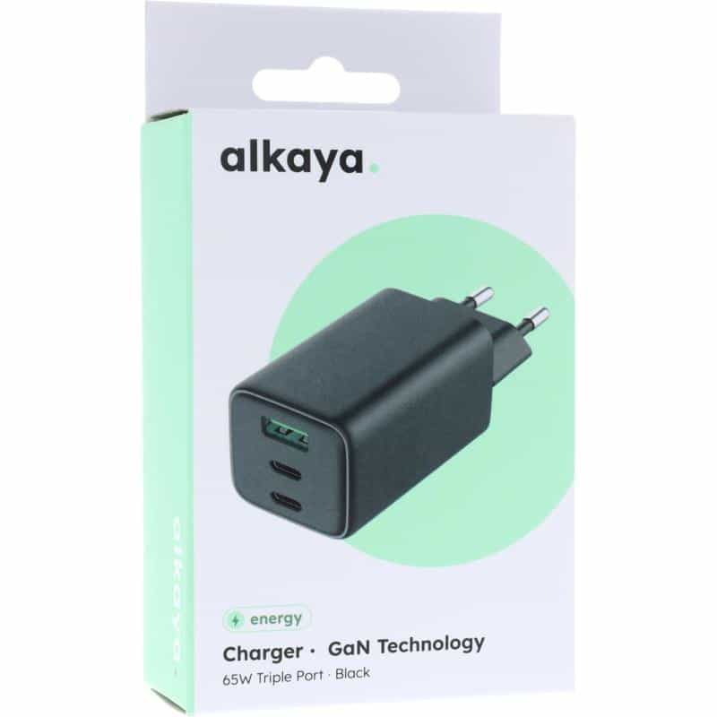 ALKAYA NEXUS-Laderät mit GaN-Technologie 65W schwarz (CR-50004)