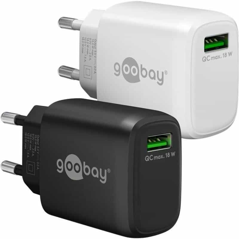 GOOBAY 61671 Ladegerät für Mobilgeräte Universal Schwarz AC Schnellladung Drinnen (61671)