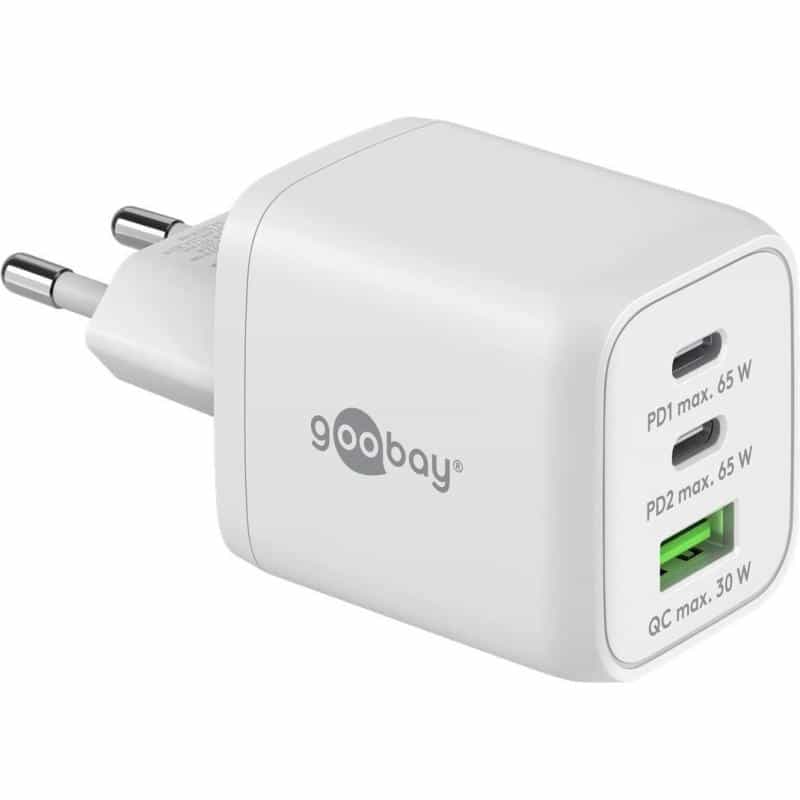 GOOBAY USB-C? PD Multiport-Schnellladegerät (65 W), weiß (64754)