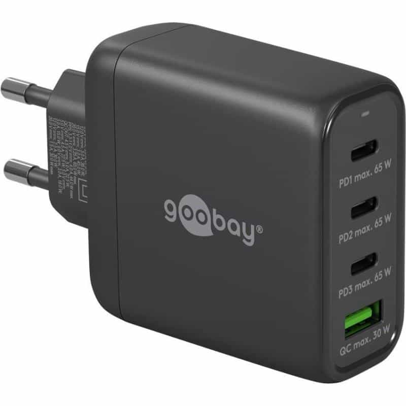 GOOBAY USB-C? PD Multiport-Schnellladegerät (68 W), schwarz (64819)