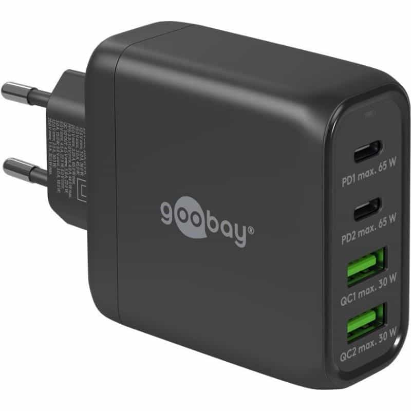 GOOBAY 64817 Ladegerät für Mobilgeräte Kopfhörer - Smartphone - Tablet Schwarz AC Schnelll