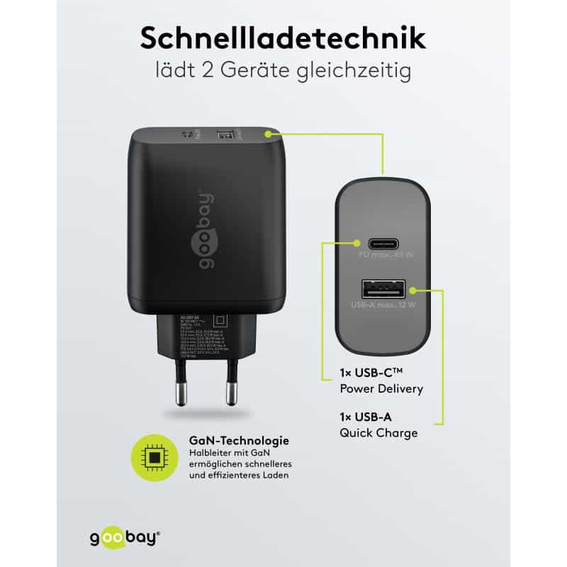 GOOBAY 65411 Ladegerät für Mobilgeräte