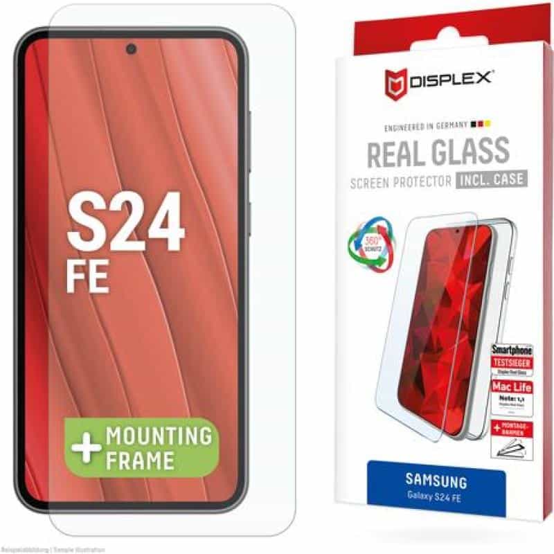 E.V.I. DISPLEX Real Glass + Case Samsung Galaxy S24 FE