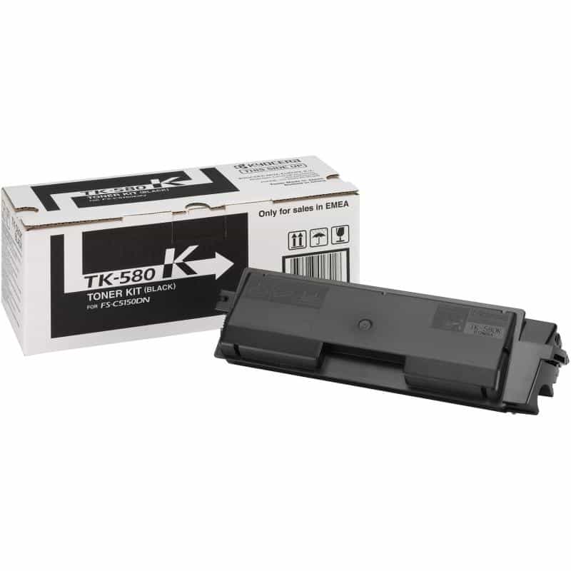 KYOCERA Original TK-580 Toner 4er Set schwarz cyan magenta gelb - 3.500/2.800 - Original