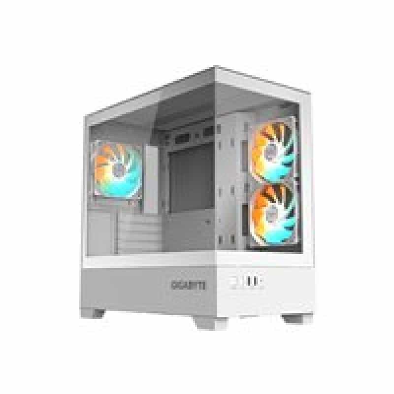 GIGABYTE C201 Panoramic ICE Midi Tower Gaming Gehäuse mit Glasseitenfenster