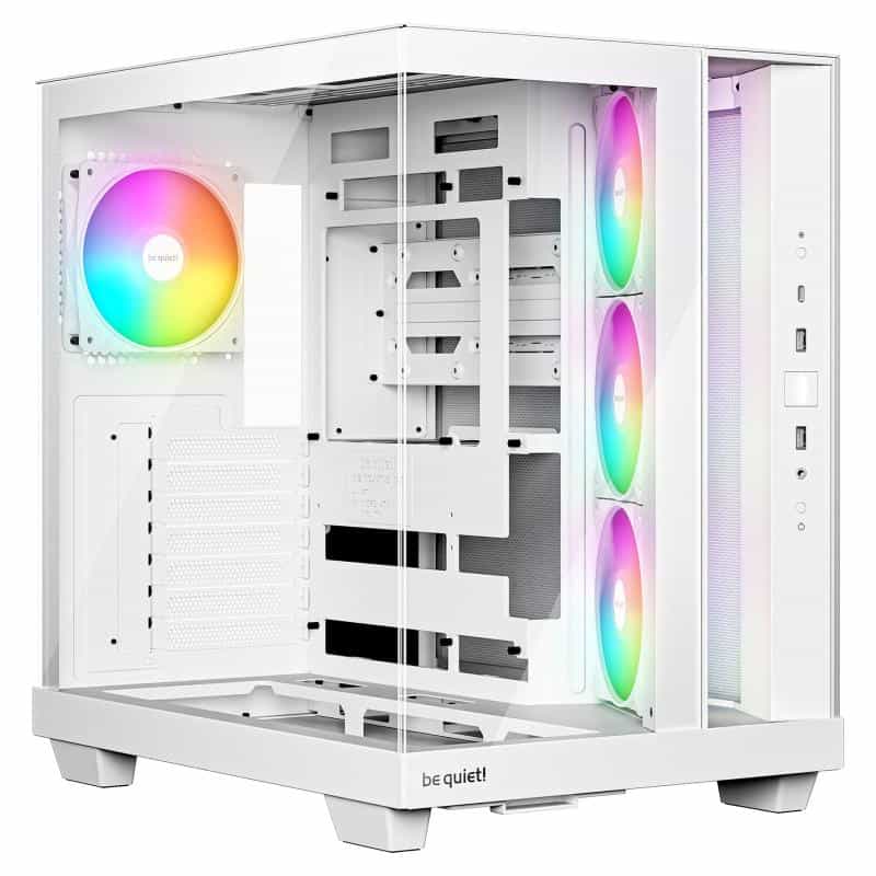 BE QUIET ! Light Base 500 LX Weiß Midi Tower Gaming Gehäuse mit Seitenfenster